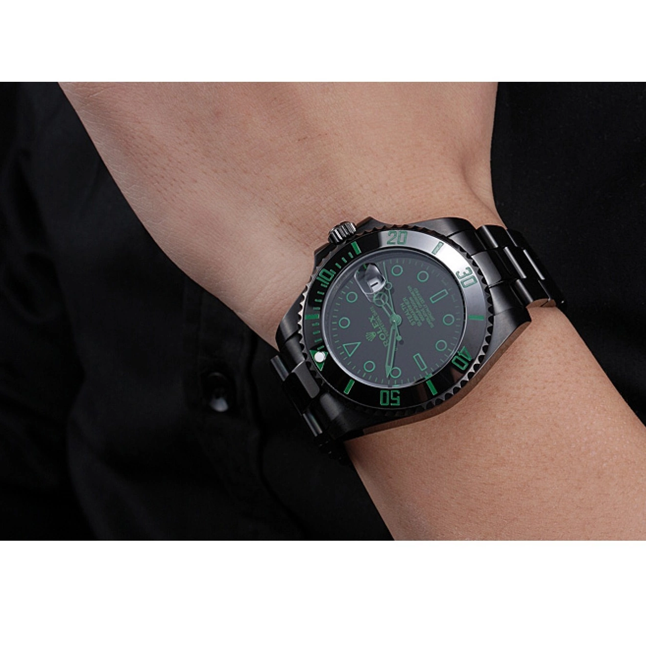Aaa replica watch Submariner Ceramic Rolex 622007 Black Stealth 0731